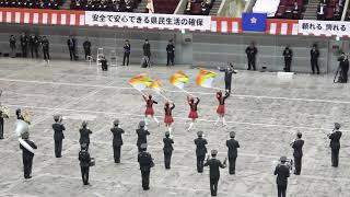 令和2年千葉県警察年頭視閲/音楽隊＆カラーガード隊