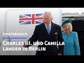 König Charles III. und Camilla landen in Berlin | AFP