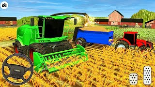 OffRoad Village Farming Tractor Driving Simulator - Wheat Harvester Tractor 3D - Android Gameplay