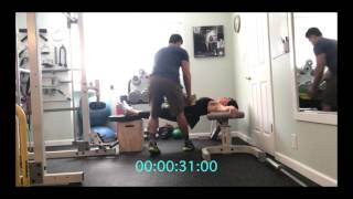 Weighted Face Up Chinese Plank (120lbs) - More than bodyweight!