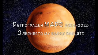 Ретрограден Марс 2024 - 2025 :  Влиянието му върху знаците