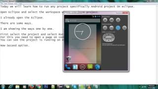 How to Run android application on eclise Step-by-step guide