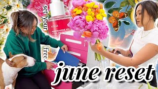 JUNE RESET | home organization, vanity clean up + ninja creami