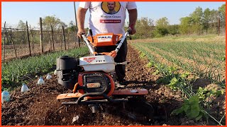 MODIFICATION of the distance between CUTTERS and PLATES|Test Power Tiller/weeder rotavate RURIS 731k