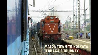 Malda TO Kolkata Train Journey | Onboard TEBHAGA EXPRESS | DAY TIME COVERAGE