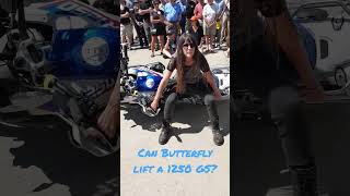 Can a lady lift a BMW1250GS motorcycle?