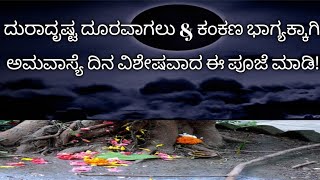 ನಾಳೆ ಅಮವಾಸ್ಯೆ ದಿನ ಈ ವಿಶೇಷ ಪೂಜೆ ಮಾಡಿ ದುರಾದೃಷ್ಟ ದೂರವಾಗಿ ಮುಕ್ಕೋಟಿ ದೇವತೆಗಳ ಅನುಗ್ರಹ ಸಿಗುತ್ತದೆ / amavasye