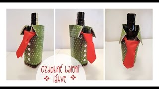 Jak zabalit lahev / diy how to wrapping bottle / wrapping gift