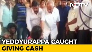 Ahead Of Karnataka By-Poll, BS Yeddyurappa Caught On Camera Giving Cash