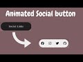 Social Media Buttons with Hover Animation using only HTML & CSS || Animated Social Media Buttons