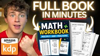 NEW AI Tool creates Full KDP Math Workbooks in Minutes (Amazon KDP AI Tutorial)