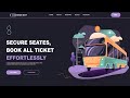 Create Ticket Booking Website Using HTML & CSS | Fast Code