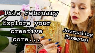 9 Journaling Prompts for IMBOLC \u0026 February - AWAKEN Creativity \u0026 Shadow Work | Tarot Spread