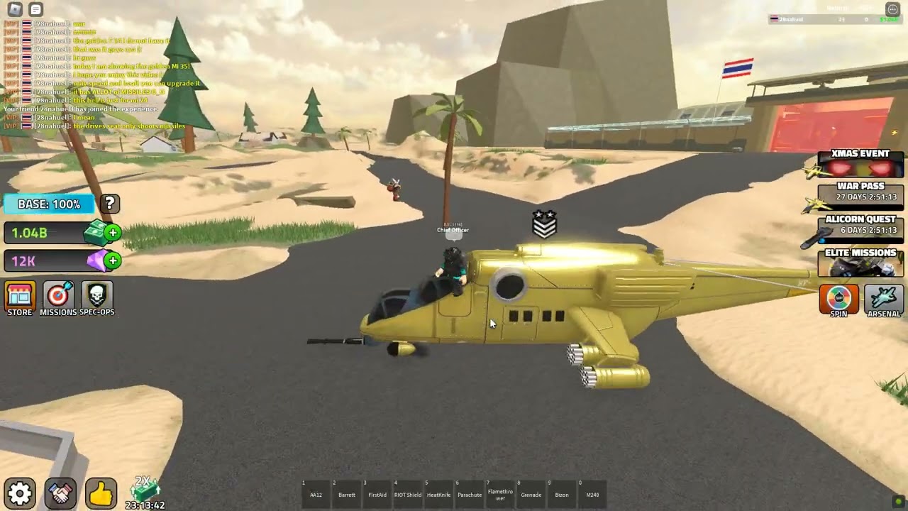 Roblox Military Tycoon Showcase Of Golden Mi 35! - YouTube