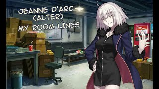 【FGO】Jeanne d'Arc (Alter) My Room Voice Lines (ENG)