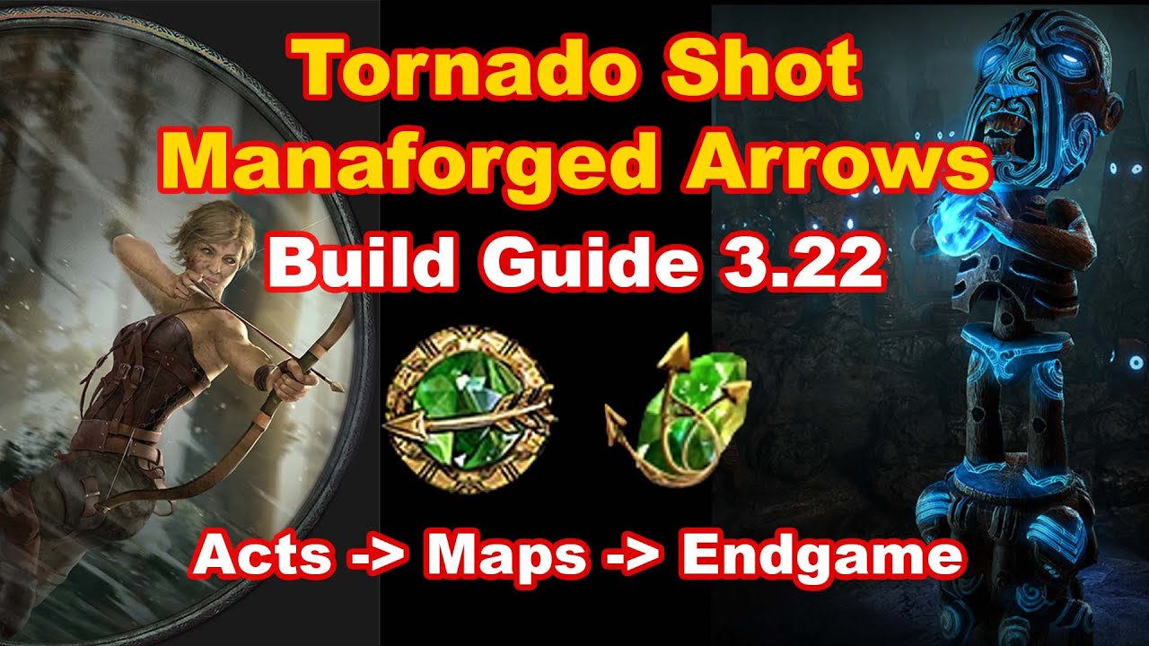 [POE 3.22] Tornado Shot Manaforged Arrows Deadeye | INSANE Mapper ...