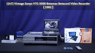 (147) Vintage Sanyo VTC-5000 Betamax Betacord Video Recorder [ 1982 ]