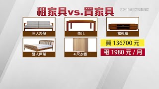 租屋「買家具」好麻煩？用「租」的每月2千有找　家具「一次買齊」要13萬｜房地產新聞｜三立新聞台 張齡予 主播｜訂閱@money_setn看更多 財經新聞