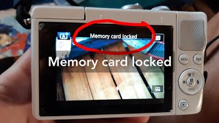 Memory card locked | Camera error | easy fixed