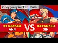 GGST ▰ Ooeygooeysnicker (#1 Ranked Anji) vs Pulsr (#4 Ranked Sin). High Level Gameplay