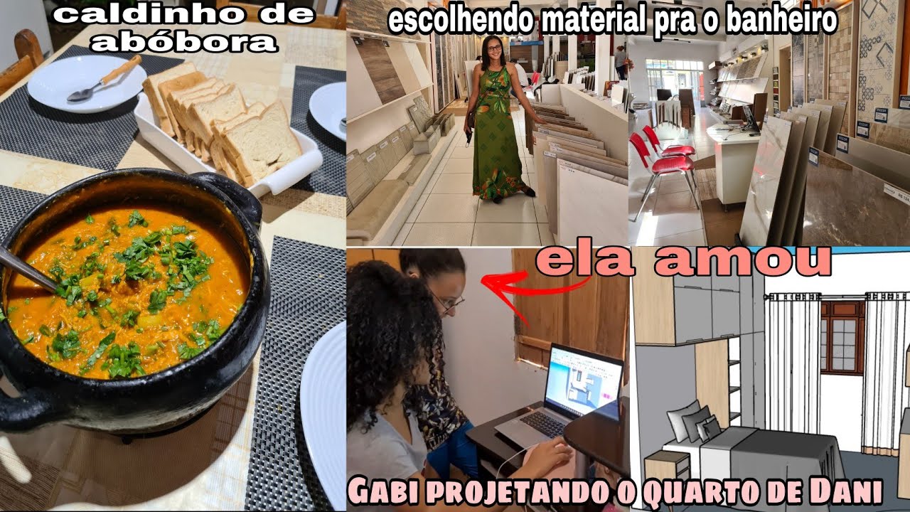FOMOS ESCOLHER O MATERIAL PARA O BANHEIRO/ GABI FOI AO DENTISTA/ PROJETO PRO QUARTO DE DANI/ JANTAR