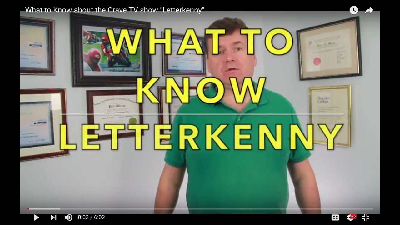 What To Know About The Crave TV Show "Letterkenny" - YouTube