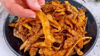 Potato peel chips: the tasty recipe to reuse potato peels