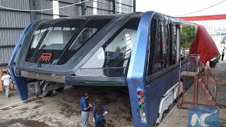 China Has Actually Built An Elevated Bus That Travels Above Car Traffic