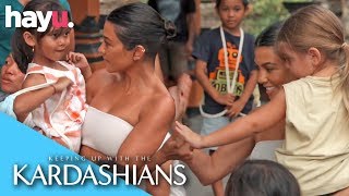 Kourtney & Family Give Supplies To Local School | Season 16 | Keeping Up With the Kardashians