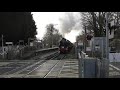 lms black five 44871 wcrc 47746 storm through sturry on 1z82 the cathedral s express 21 12 18