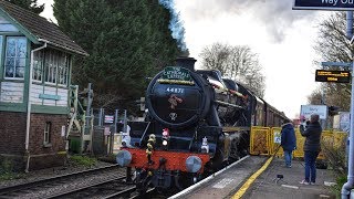 LMS Black Five 44871 + WCRC 47746 Storm Through Sturry on 1Z82  The Cathedral's Express 21/12/18