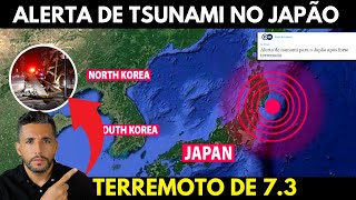 ALERTA DE TSUNAMI PRÓXIMO A USINA NUCLEAR NO JAPÃO. TERREMOTO DE 7.3