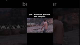 Pov:Okulun son günü #shorts