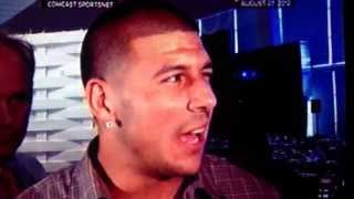 Aaron Hernandez Interview After Signing Contract Extension