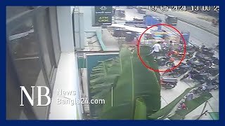 অভিনব পন্থায় ১০ লাখ টাকা চুরি ।  Natore CCTV Footage