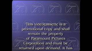 Paramount Feature Presentation Bumper/FBI Warning Screen (1994-2002) (Demo only)