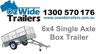 6x4 Single Axle Box Trailer - Oz Wide Trailers