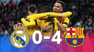 Real Madrid 0 × 4 Barcelona La Liga -2022) Arabic commentary  🎤 《حفيظ دراجى》