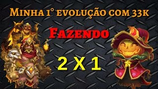 Evoluindo/ minha 1° evo 2 heroes/embate