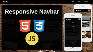 Responsive Navbar with HTML, CSS and JavaScript