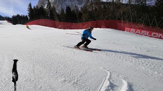 Saslong downhill for the public April 2024 Ponrt's, Matuščin, Winner Val Gardena 2023 Dominik Paris