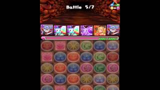 パズドラ Puzzle \u0026 Dragons 陽炎の塔 炎と光の舞