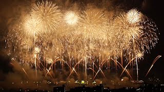 長岡花火 2016 8月3日 [4K] ヨネックス提供 2015年からリニューアル「超大型ミラクルスターマイン」 Nagaoka Fireworks festival