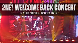 2NE1 | Welcome Back Concert in Manila Day 1 | Full Fancam (Lower Box) | 2024.11.16