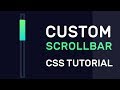 Create Custom Scrollbar Using CSS | Custom Scrollbar CSS | CSS Tutorial