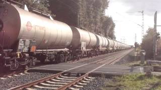 Nice Tankers Train with New Tanker cars! At Forsthaus Germany 29.7.2015