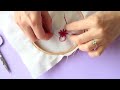 how to embroider flowers on your clothing