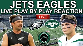 NEW YORK JETS VS PHILADELPHIA EAGLES LIVE PLAY BY PLAY REACTION! NFL Week 13 2021