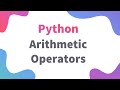Learn Arithmetic Operators in Python | Class 11 / 12 IP | Informatics Practices Python