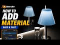 How to add materials | Blender 5.1 Beginner Tutorial: